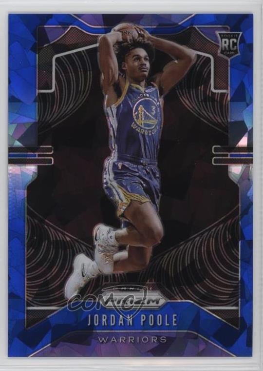 2019-20 Panini Prizm Blue Ice 87/99 Jordan Poole #272 Rookie RC 02kz