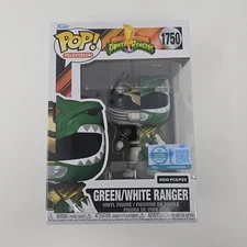 NEW! Funko Pop! Power Rangers #1750 Green/White Ranger LE 9500 Tommy Oliver