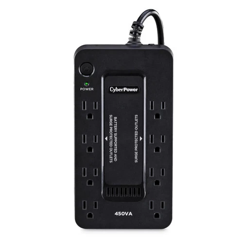 CyberPower SE450G1-R 450VA/260W UPS System,8 Outlets,Black-Certified Refurbished