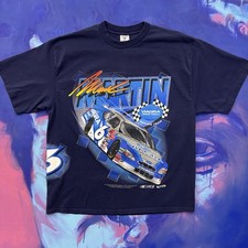 Vintage Mark Martin Viagra Racing Team NASCAR AOP Delta T Shirt, Size 2XL