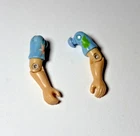 GI Joe Chuckles 1987 v1 LEFT & RIGHT ARM *Elbows are Cracked, Combined Ship* VTG