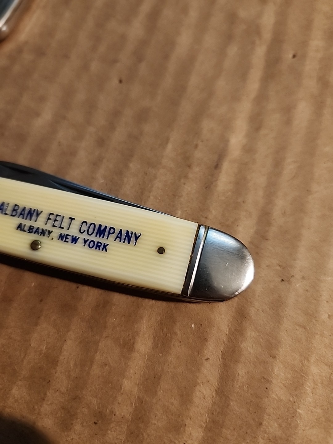 CAMCO Jack Knife Albany Felt Company Early Advertising Knife EXCELLENT!