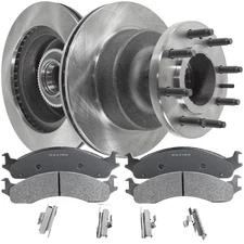 Front Brake Disc Rotors and Pads Kit for E350 Van E450 Ford E-350 Super Duty