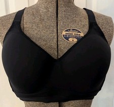 Victoria's Secret Incredible Plunge VS Logo Sports Bra Black 36D