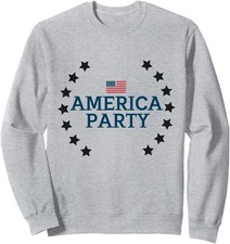 Sudadera America First 1st America Party Back Your Freedom Unisex Cuello Redondo