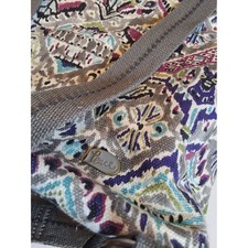 Sakroots Multicolor Paisley Crossbody Bag with Gray Trim