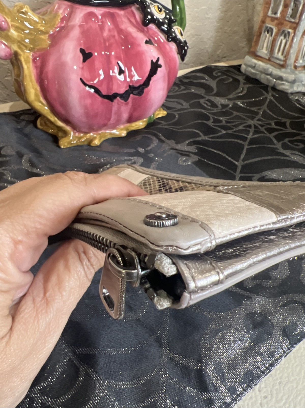 THE SAK Multi-Leather Suede Patchwork Wallet - image 7