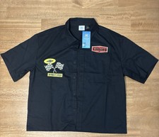 GM Camaro Detroit Speed Black Cotton Blend Work Shirt Size S