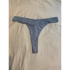NWOT Vintage Maidenform High-Waist Thong Light Blue Size S
