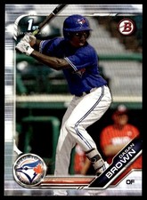 2019 Bowman Draft Dasan Brown Toronto Blue Jays #BD-63