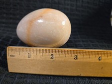 Polished Rose Quartz Easter Egg - Natural Pink Color 2.75" Egg Carved Stone Egg