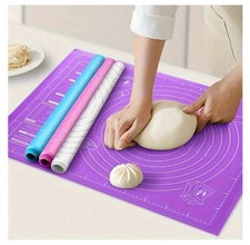 UK  Large Silicone Dough Mat  100%Non-Stick  Pastry Rolling Fondant Dough Cookie