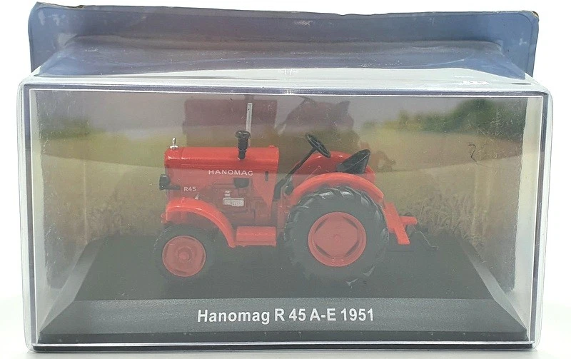 Hachette 1/43 Scale Model Tractor HL73 - 1951 Hanomag R 45 A-E - Red - Image 3 of 4