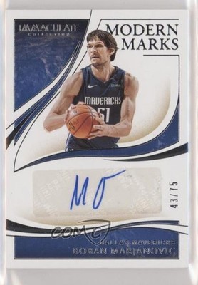 2019-20 Panini Immaculate Modern Marks 43/75 Boban Marjanovic #MM-BBM Auto 6fs