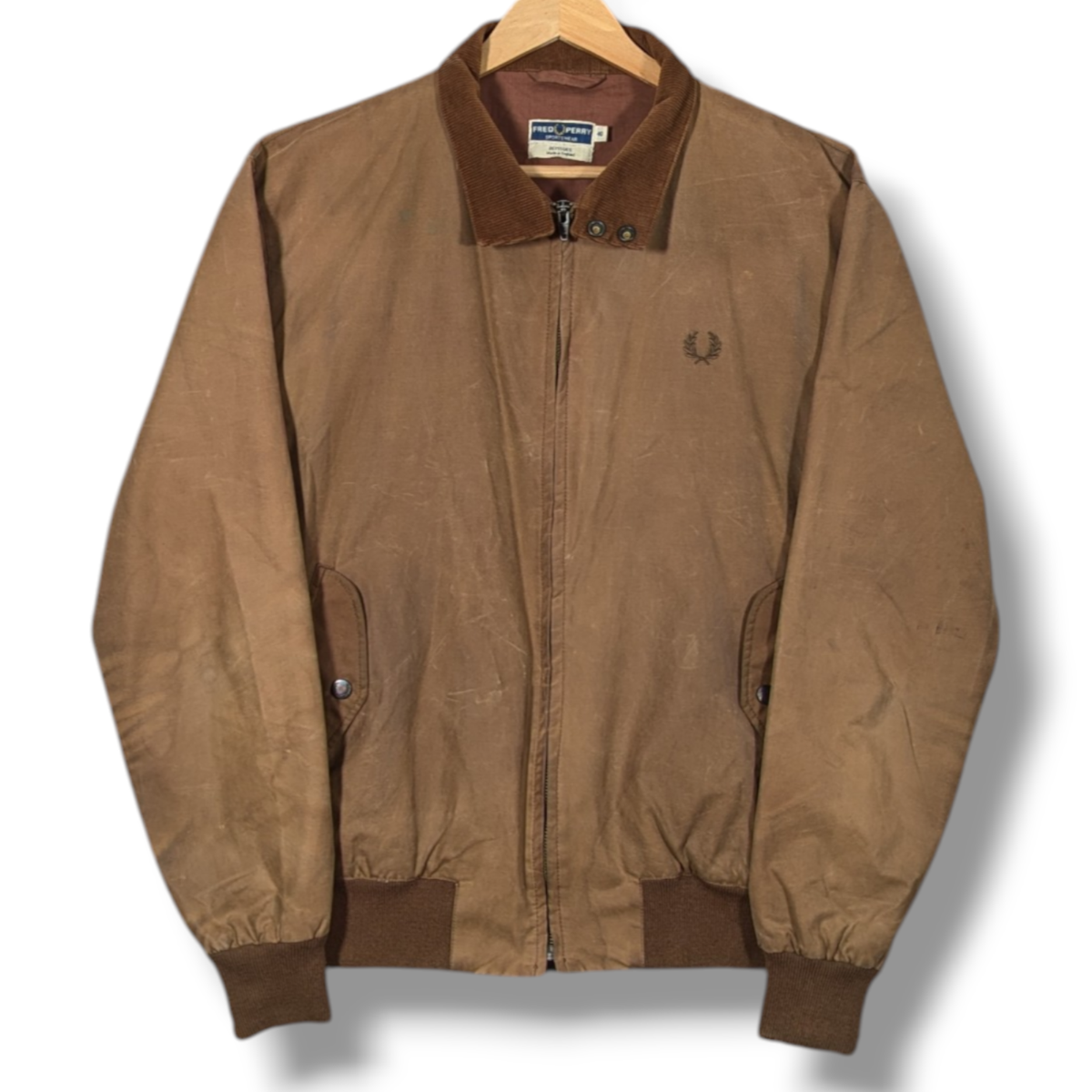 Fred Perry Reissues Wax Harrington Jacket Mens Size 40 Made in