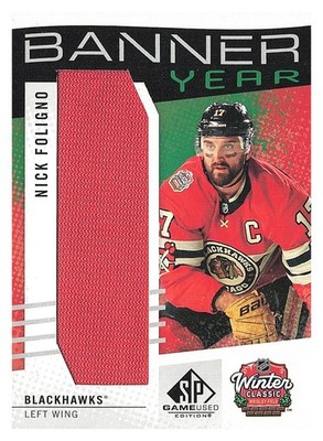 2025-26 SP Game Used '25 Winter Classic Banner Year Relics #BYWC-NF Nick Foligno