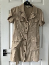 LADIES - Short Sleeve Button Up Dress - BRAVE SOUL - Size S - DW101