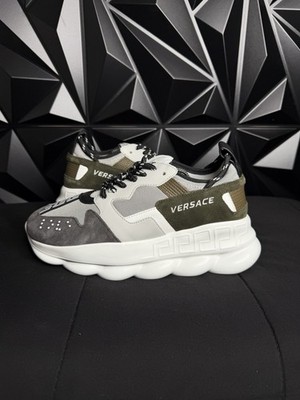 Size 40EU/7US - Versace Chain Reaction Grey NEW/RETAIL $1K! | eBay