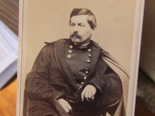 Civil War General George Brinton McClellan cdv photo by Case & Getchell