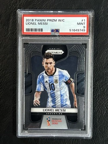 2018 Panini Prizm World Cup - Lionel Messi #1 PSA 9