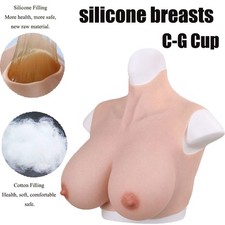 Silicone Breast Forms Fake Boobs Breast Plate Enhancer For Crossdresser