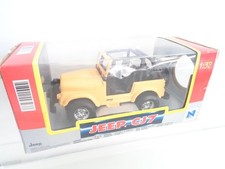 NewRay Jeep CJ7 Diecast 4x4 Car in Yellow 1:32 scale - Mint in Box