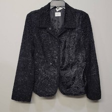 Emma James Black Crushed Velvet Jacket 14 Old...