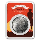 1921 Morgan Silver Dollar Sunset Rider Card BU