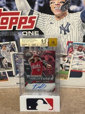 2025 Topps Chrome Black Rhett Lowder RC Auto #47/99 Super Futures BGS 9.5 Reds