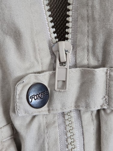 Fishing Utility Vest Fox Fire Mens Vest Cargo Safari Tactical Beige Pockets XL - Picture 5 of 8