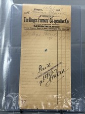 ORIGINAL DOCUMENT DINGEE FARMERS CO OP MERCHANT 1927