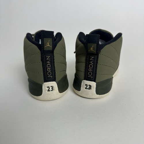 Air Jordan 12 Toddler Size 5C TD Olive Green Chris Paul Class 2003 XII - Picture 4 of 6