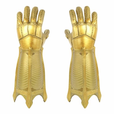 yellow superhero gloves
