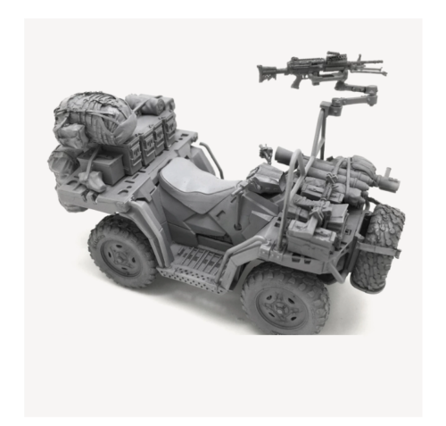 1/35 Resin Model Kit ATV US Military Jeep Terrain Vehicle Unassembled Unpainted - Picture 1 of 2