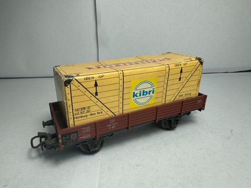 Märklin H0 4503 Niederborgwagen der DB mit Faltkarton Kibri 10091 beladen | Zustand: Gebraucht