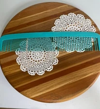 Vintage Souvenir Daytona Beach Turquoise Super Comb Gag Gift Novelty Giant Sized
