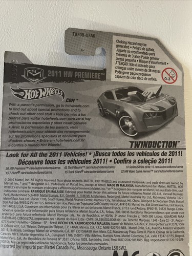 Hot Wheels 2011 New Models #38 Twinduction and #4 Plymouth Duster Thruster NIP - Picture 7 of 12