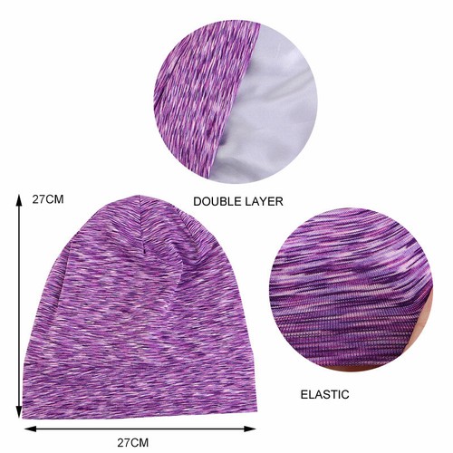 Women Men Beanie Night Sleep Cap Satin Bonnet Cancer Hat Bonnet Hair Loss Beanie - Picture 18 of 73