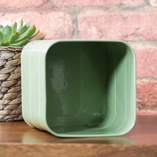 Retro Vintage Enamel Sage Green Kitchen Utensil Storage Pot Holder Rack Caddy for sale online eBay