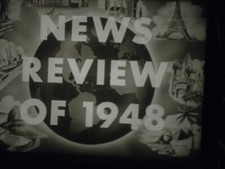 16mm Official Films News Review 1948 amd 1949 800' Reel