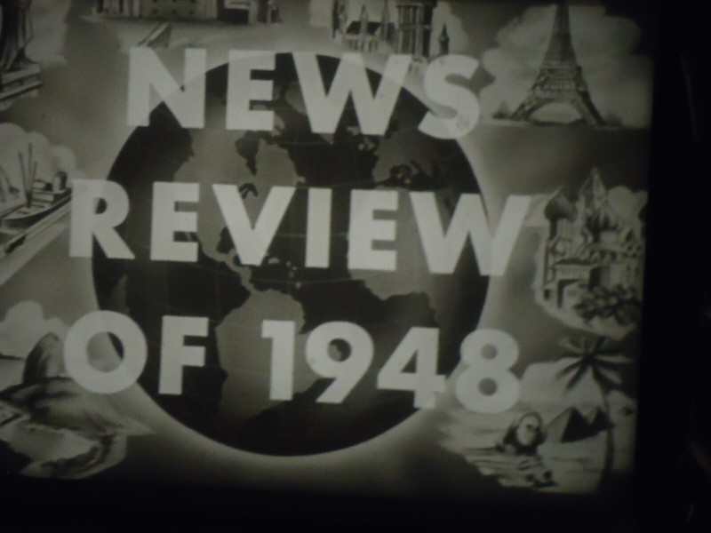16mm Official Films News Review 1948 amd 1949 800' Reel