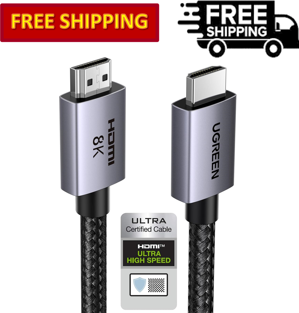 UGREEN 8K HDMI 2.1 Cable 48Gbps Certified Ultra High Speed HDMI