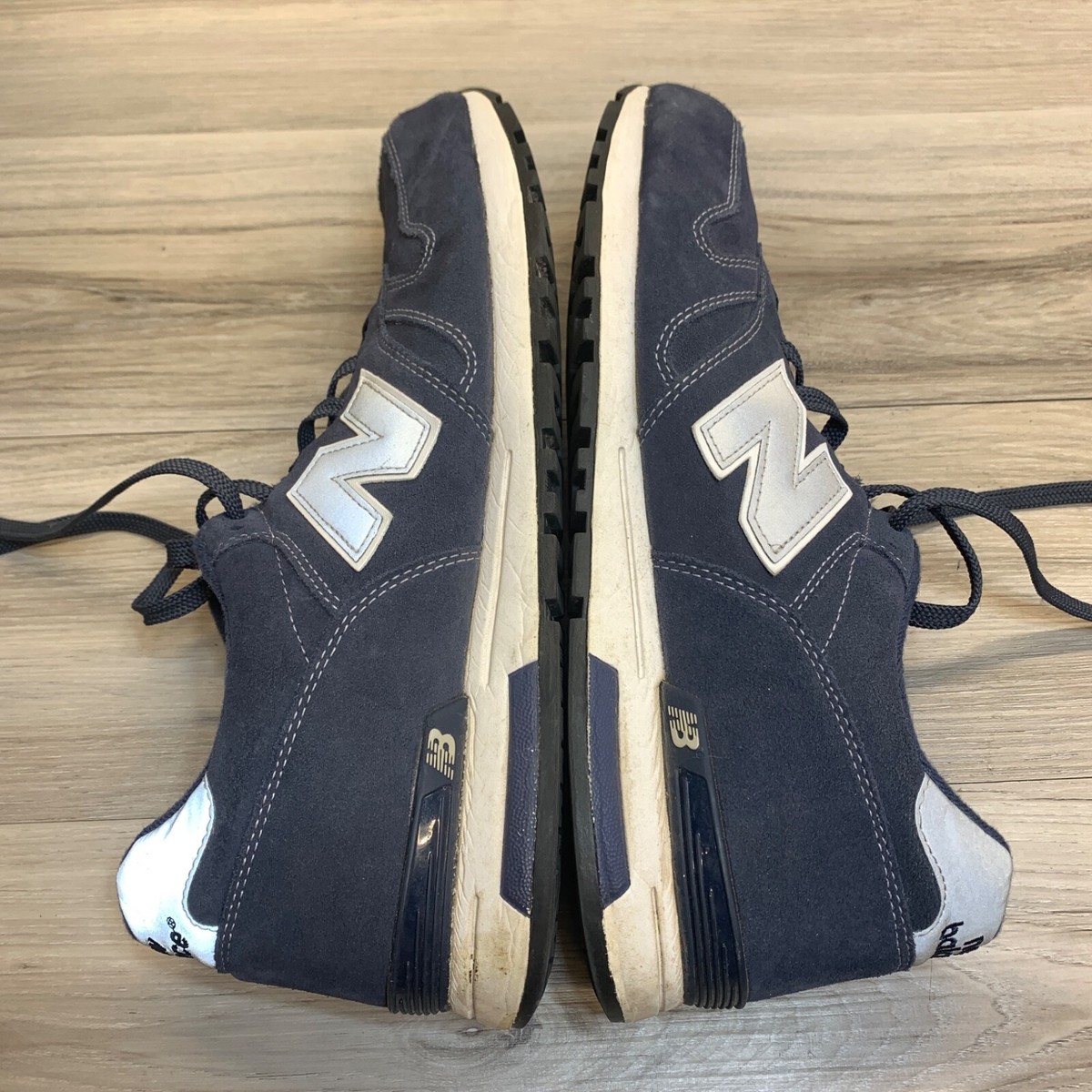 New Balance 565 Sneakers Shoes Navy Blue Suede ML565NV Men Sz 13