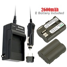 Kastar 2 Battery  Charger kit for Canon BP-511 BP-511A BP511 BP511A CB-5L