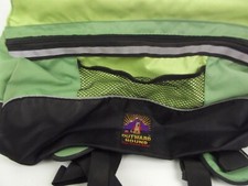 Outward Hound Quick-Release Dog Backpack Travel Hiking Lime Green over 80 lb XL