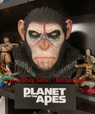 Weta Studio Planet Of The Apes Caesar Bust Warrior Collection Statue Rare Model