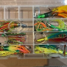 Saltwater Lures Lot of 9 - Tuna Feathers - Price Reduced