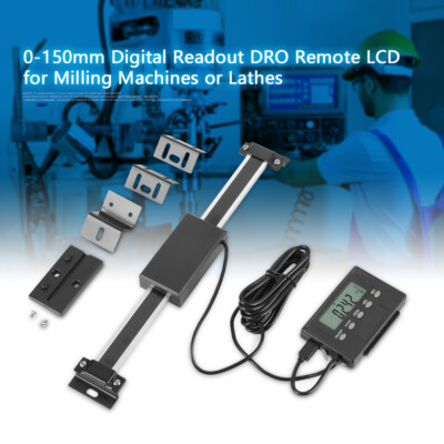 0-150mm LCD Digitalanzeige DRO Remote Für Fräsmaschinen Drehmaschinen