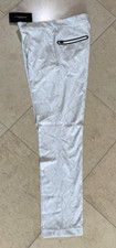 J.Lindeberg Golf Men's DIAMOND LONG PANTS GMPA07918 White Sz. 31"X30" NWT