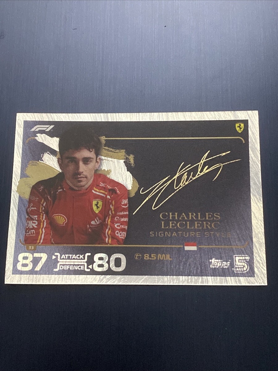 33 CHARLES LECLERC F1 Topps Turbo Attax 2024 Signature Style